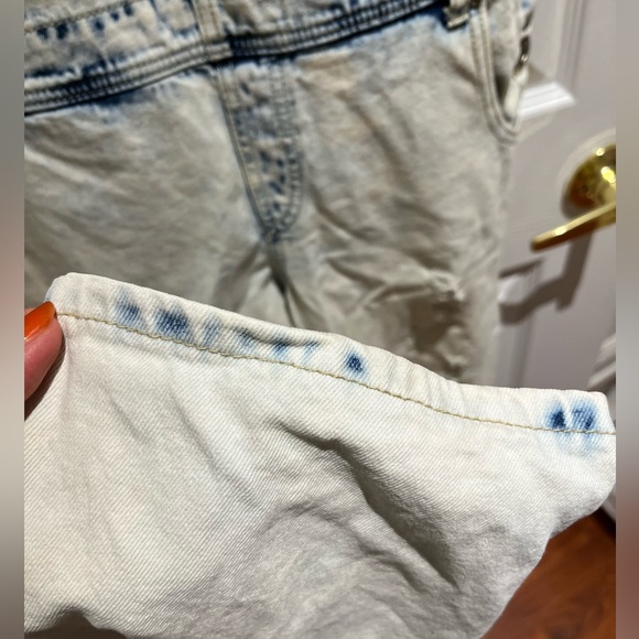 🤍Vintage Acid-Washed Dungarees🤍 - Picture 6 of 11